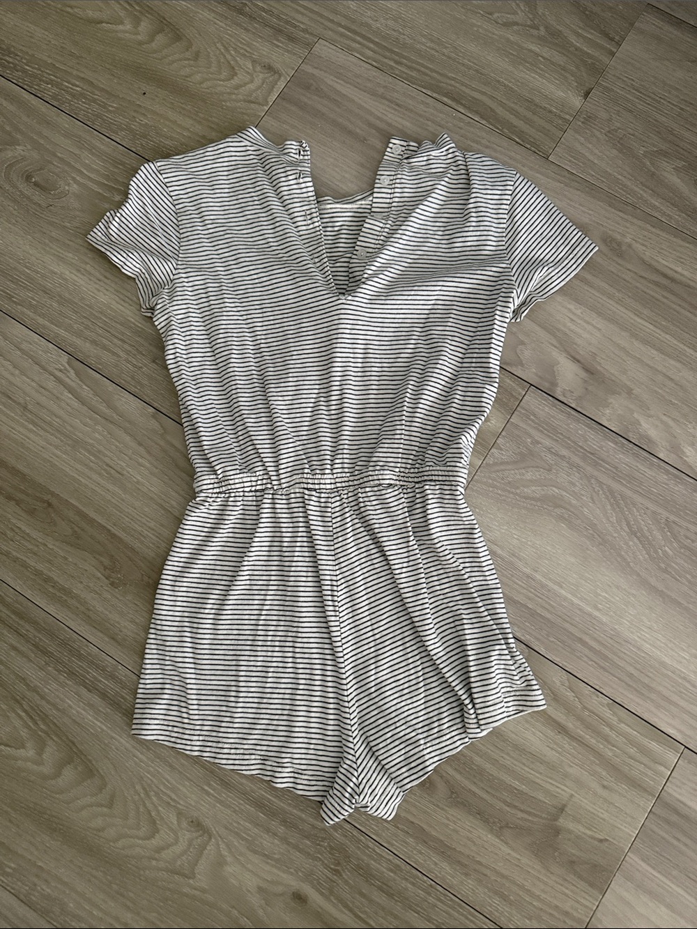 Kimchi blue striped babydoll romper